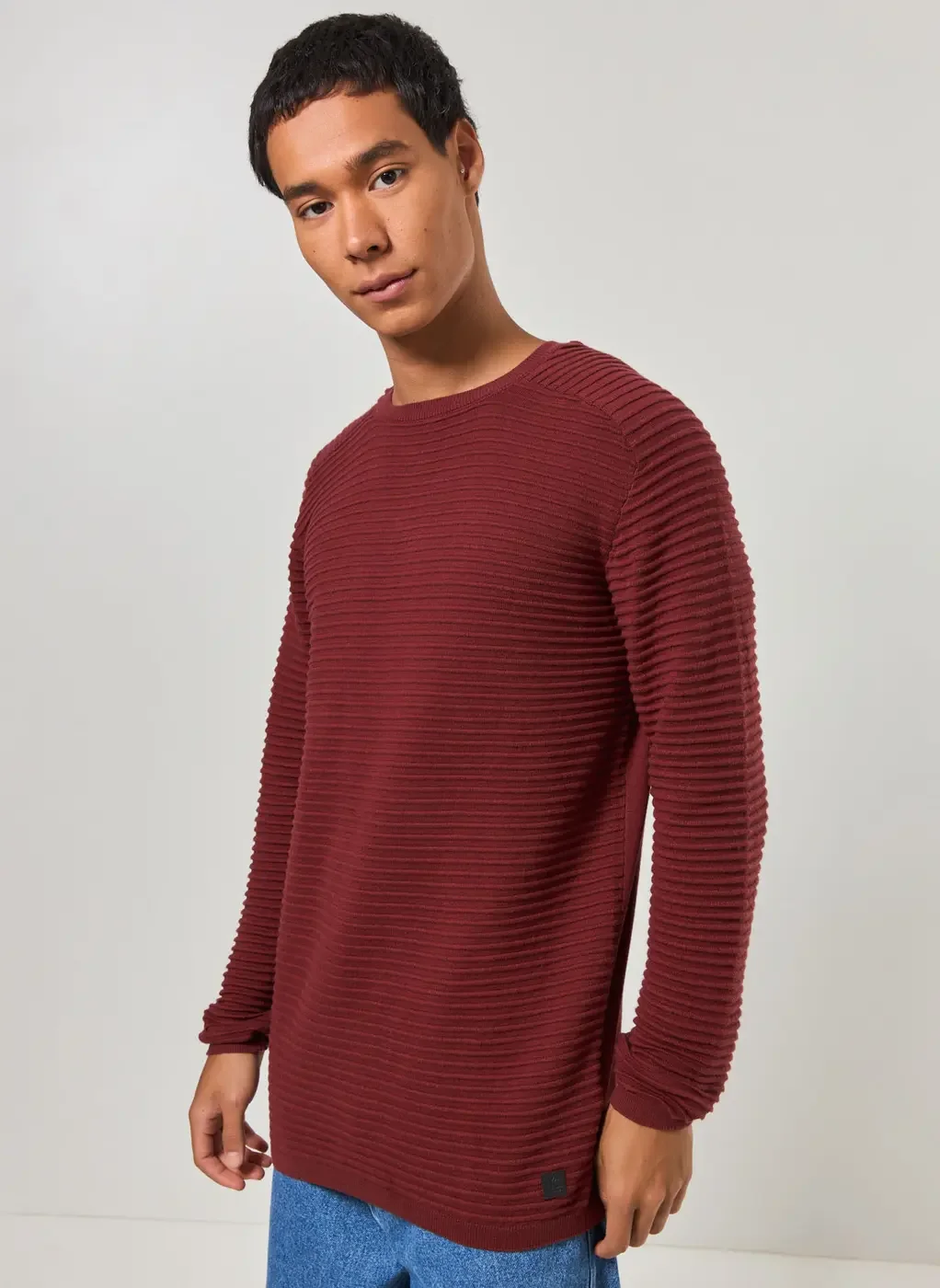 Blusão Leve Em Retilínea Texturizada