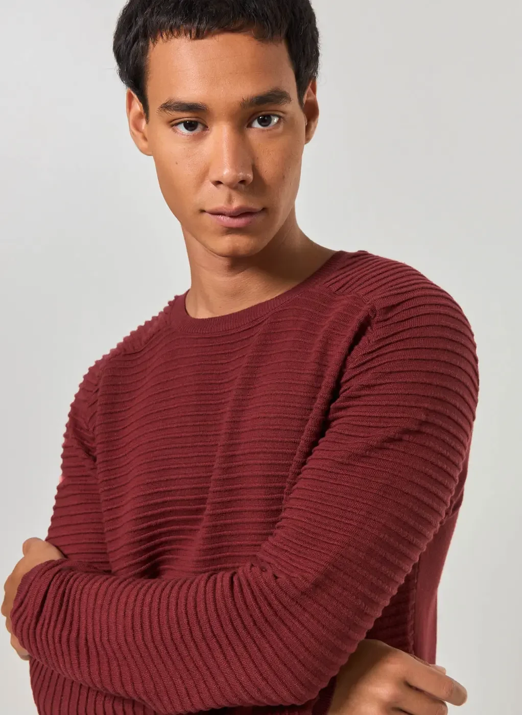 Blusão Leve Em Retilínea Texturizada