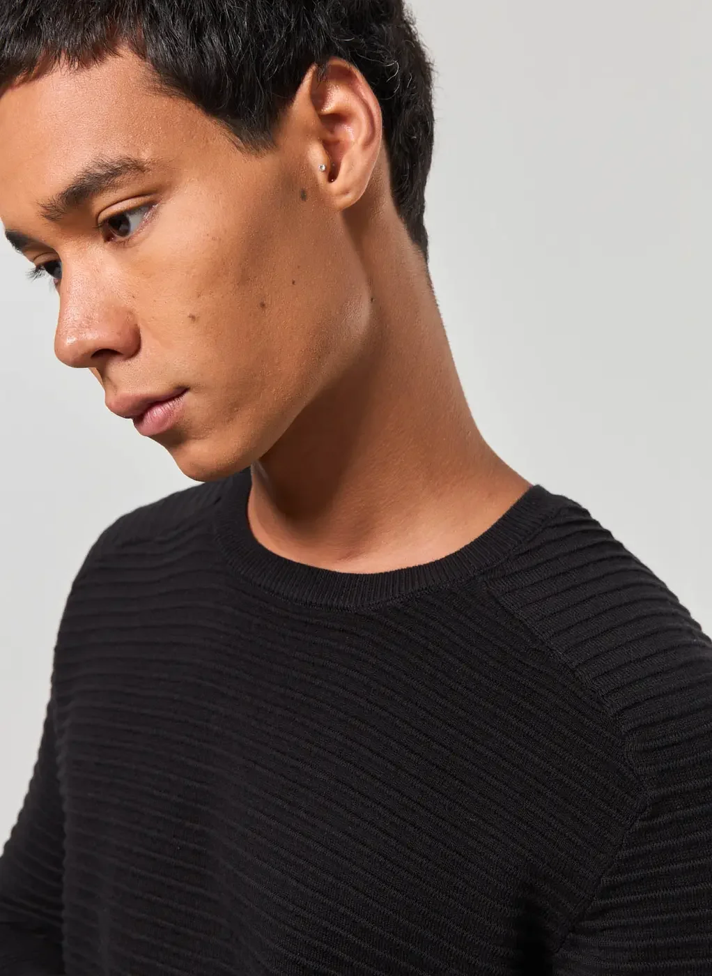 Blusão Leve Em Retilínea Texturizada