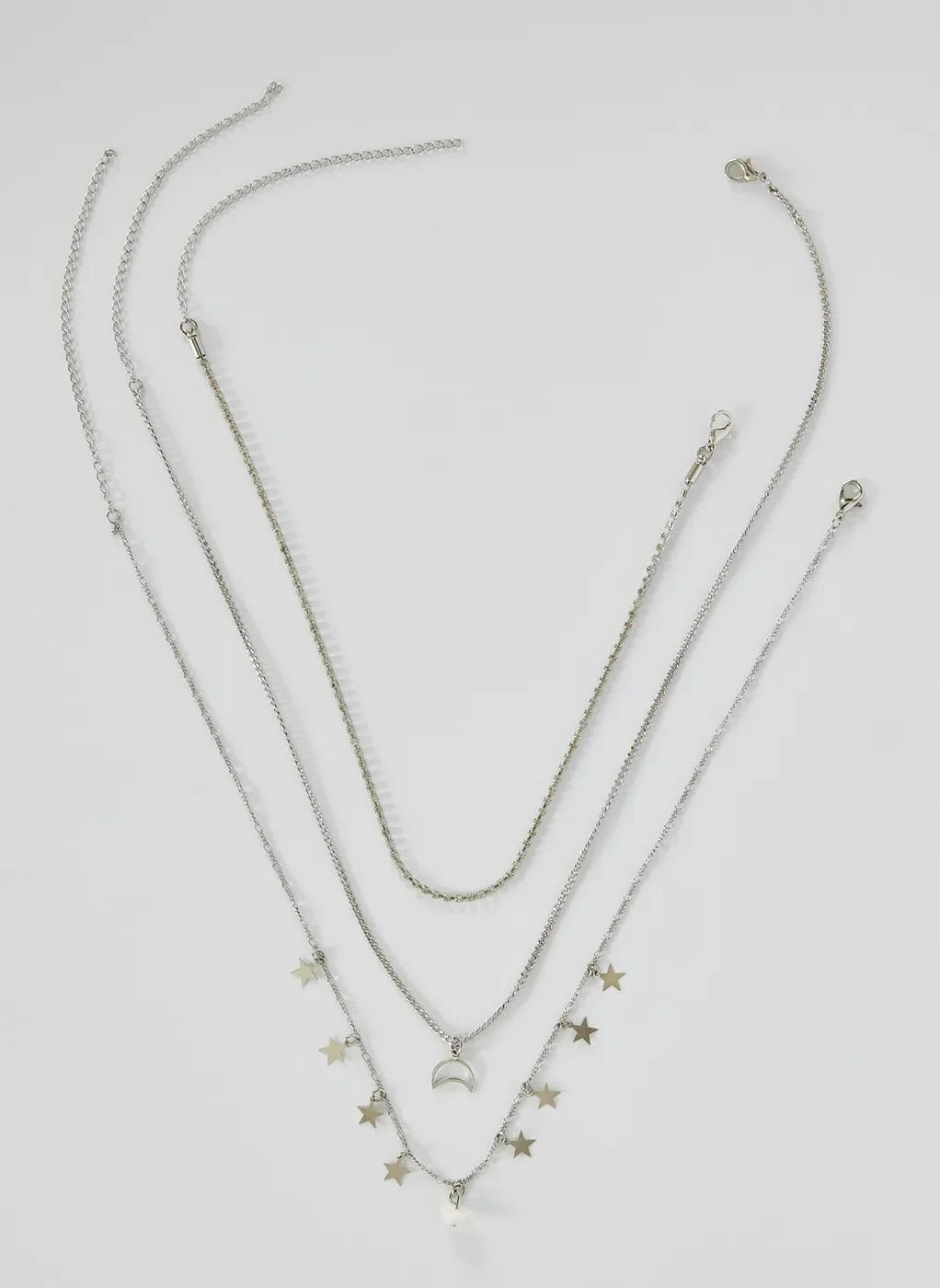 Kit Colares Strass, Estrelas e Lua