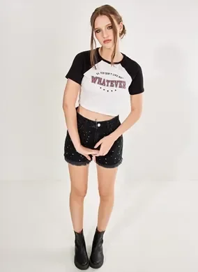 Blusa Cropped Raglan Gen Me