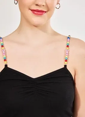 Blusa Com Alcinha De Miçanga