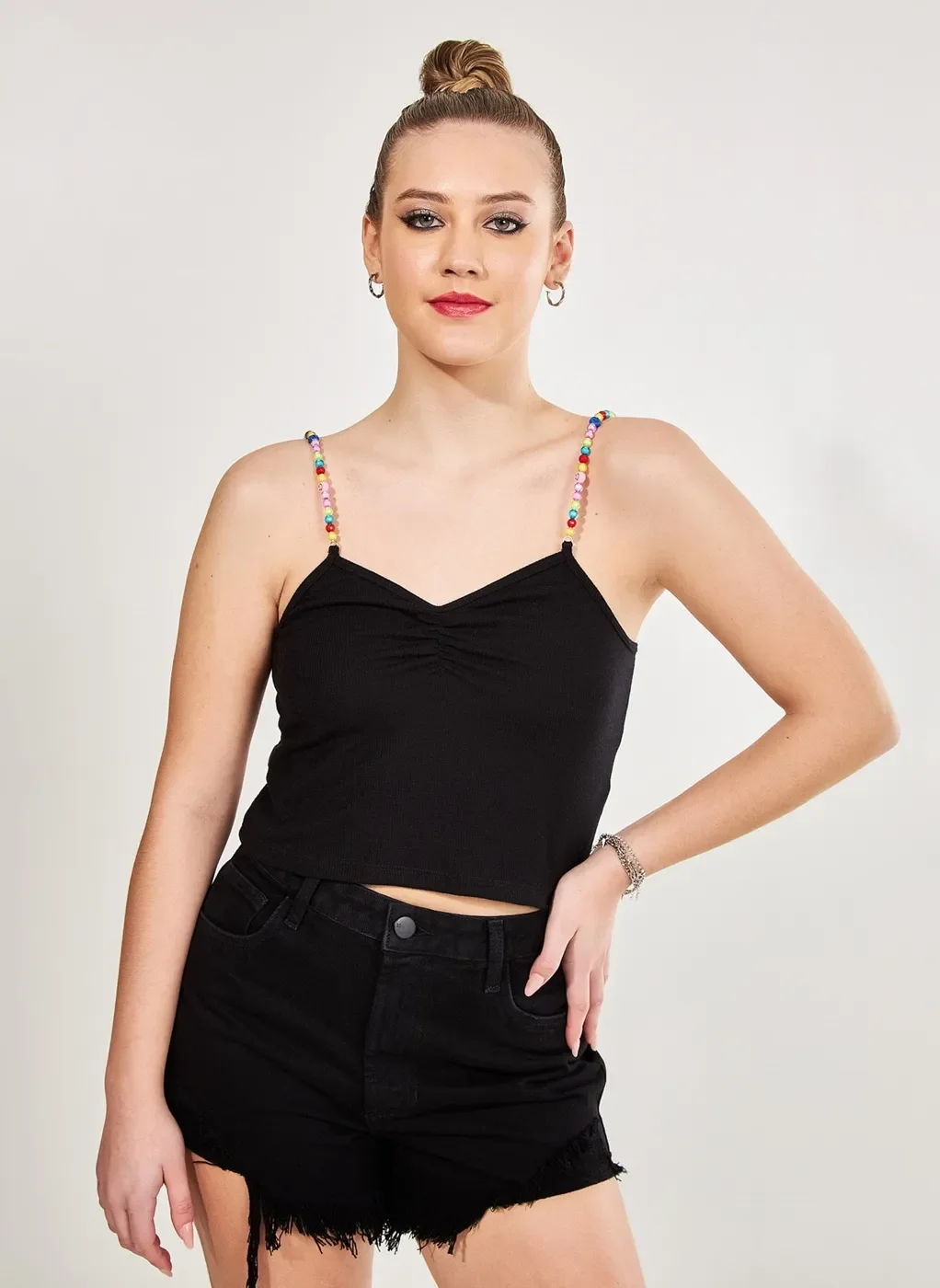 Blusa Com Alcinha De Miçanga