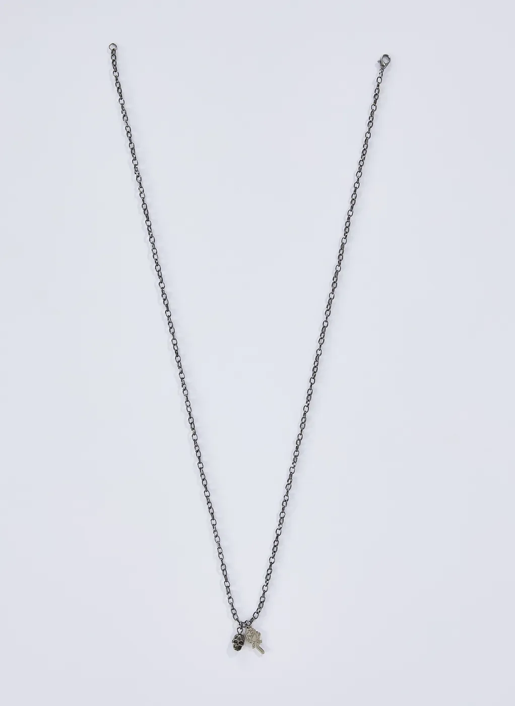 Colar Caveira e Rosa