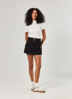 Short Saia Cargo Em Sarja