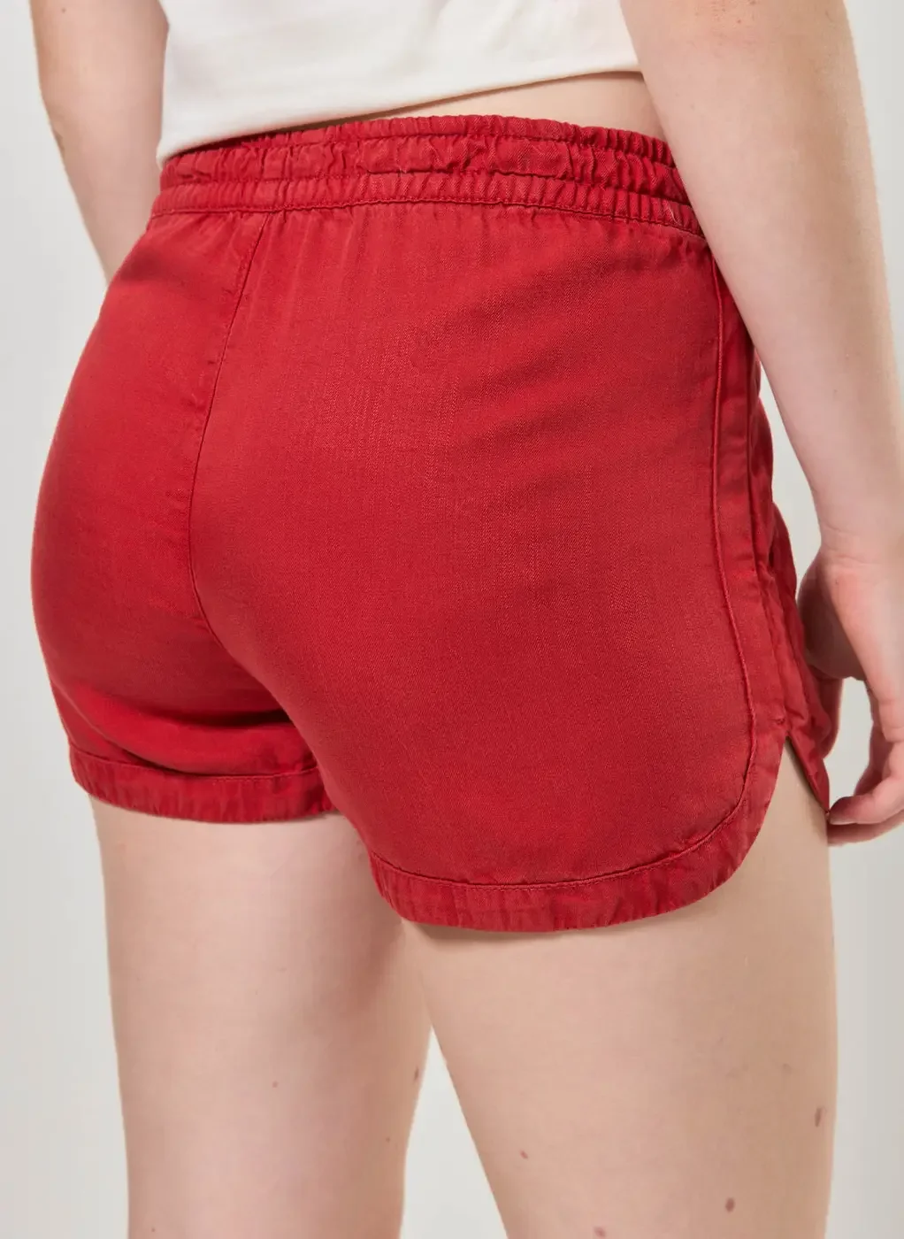 Short Em Sarja Com Elástico