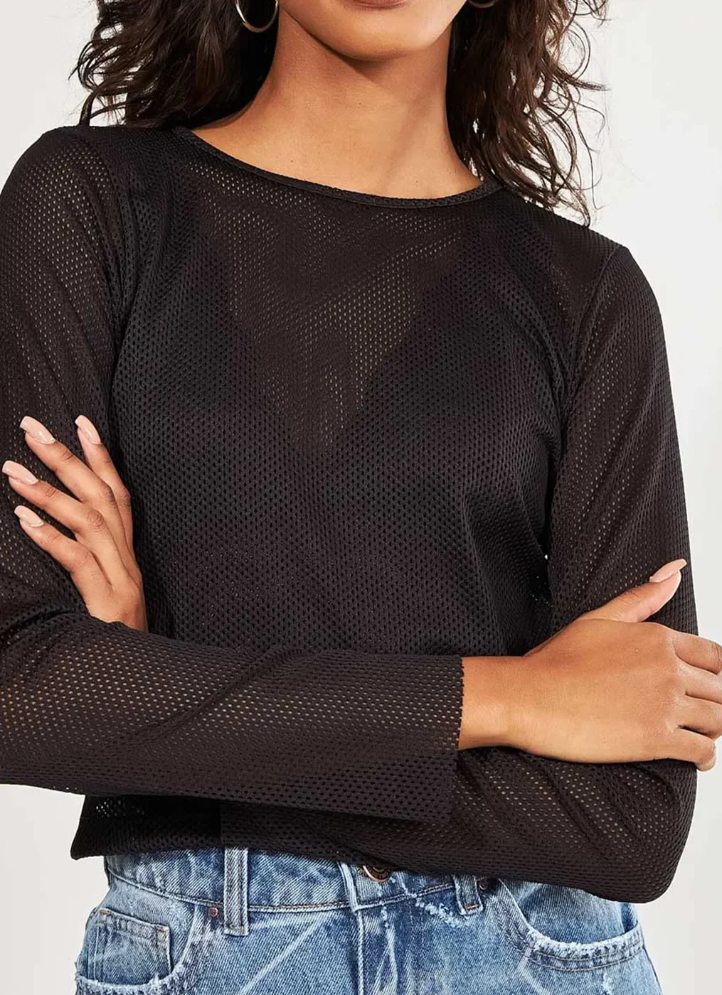 Blusa De Telinha Preta Gen Me