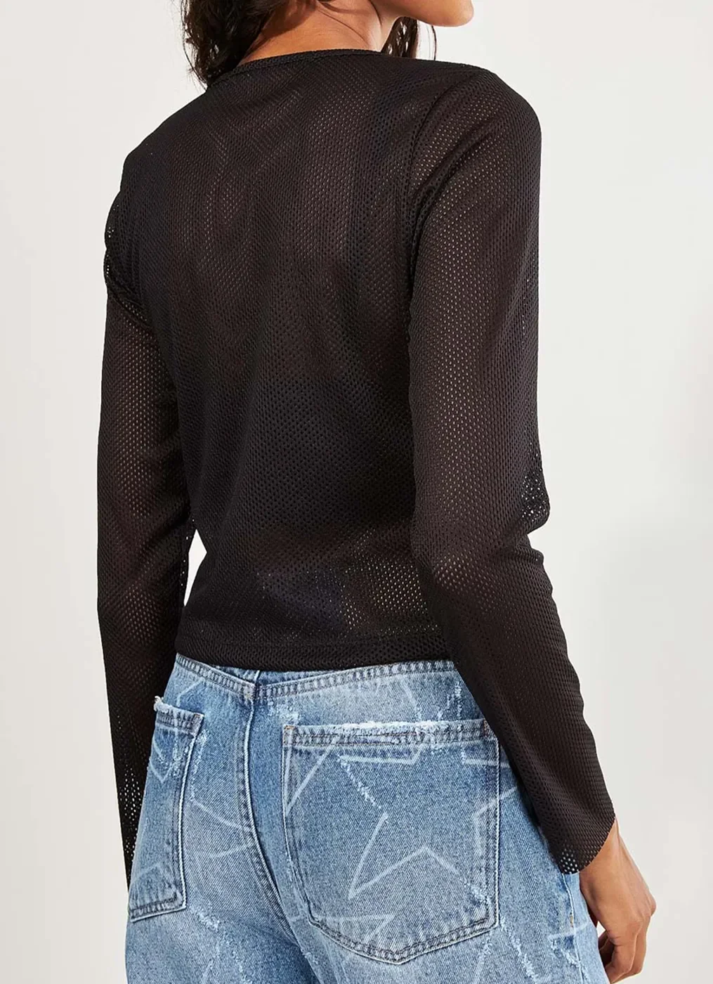 Blusa De Telinha Preta Gen Me