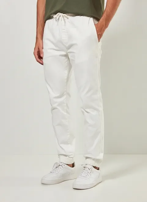 Calça Jogger Off-White Em Sarja