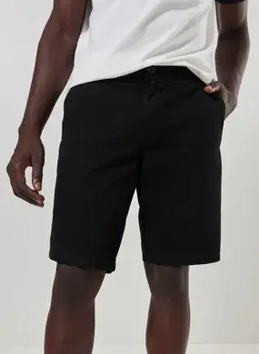 Bermuda De Sarja Preta Básica