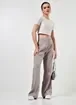 Blusa Cropped De Lurex Off-White
