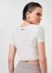 Blusa Cropped De Lurex Off-White