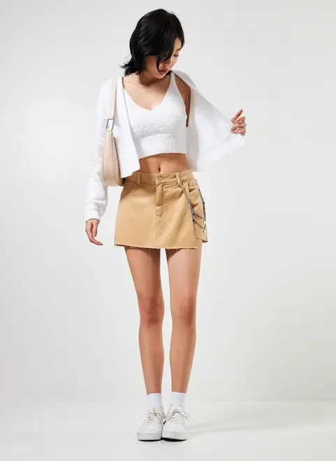 Top Em Malha Retilínea Off-White