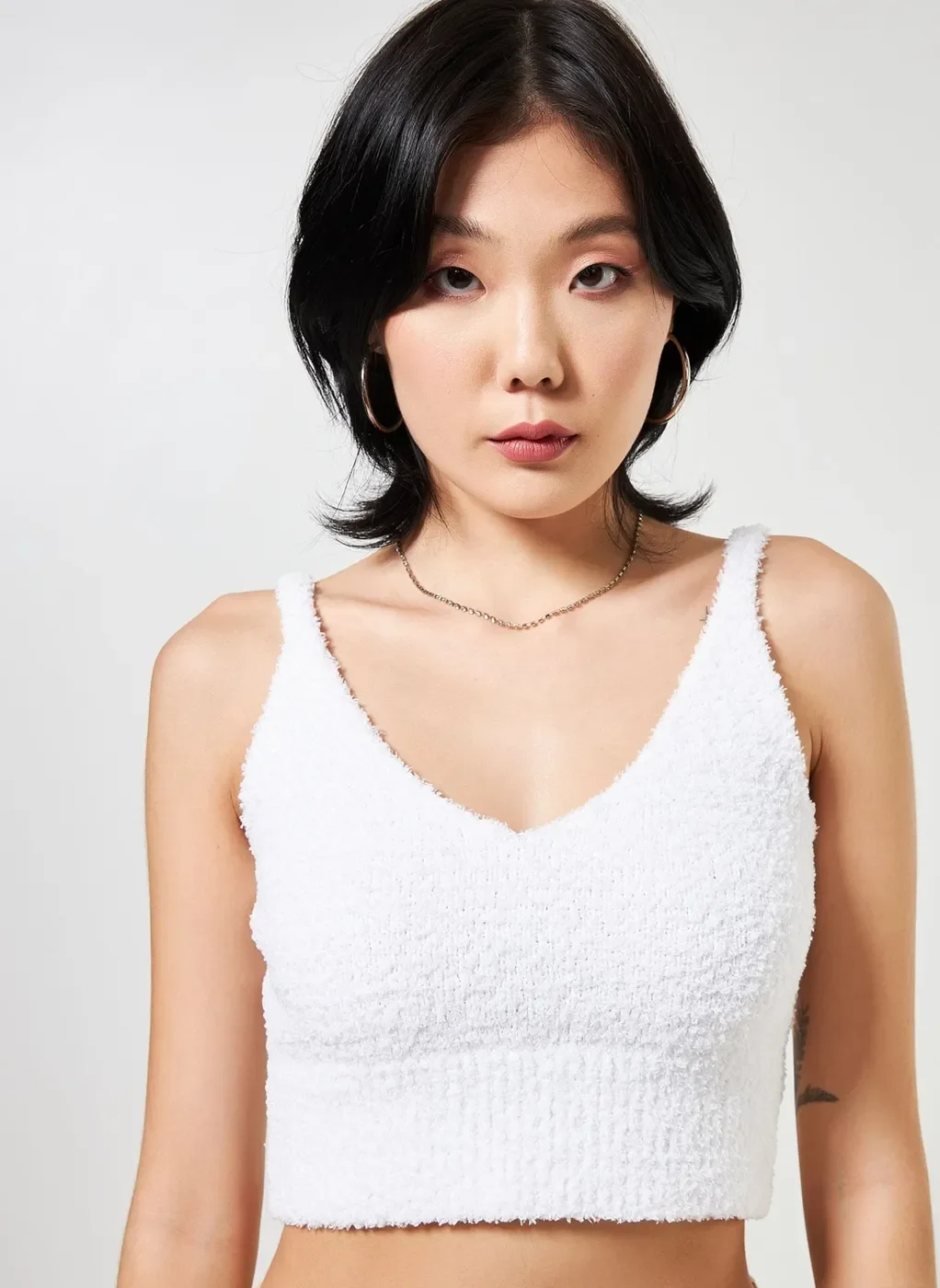 Top Em Malha Retilínea Off-White