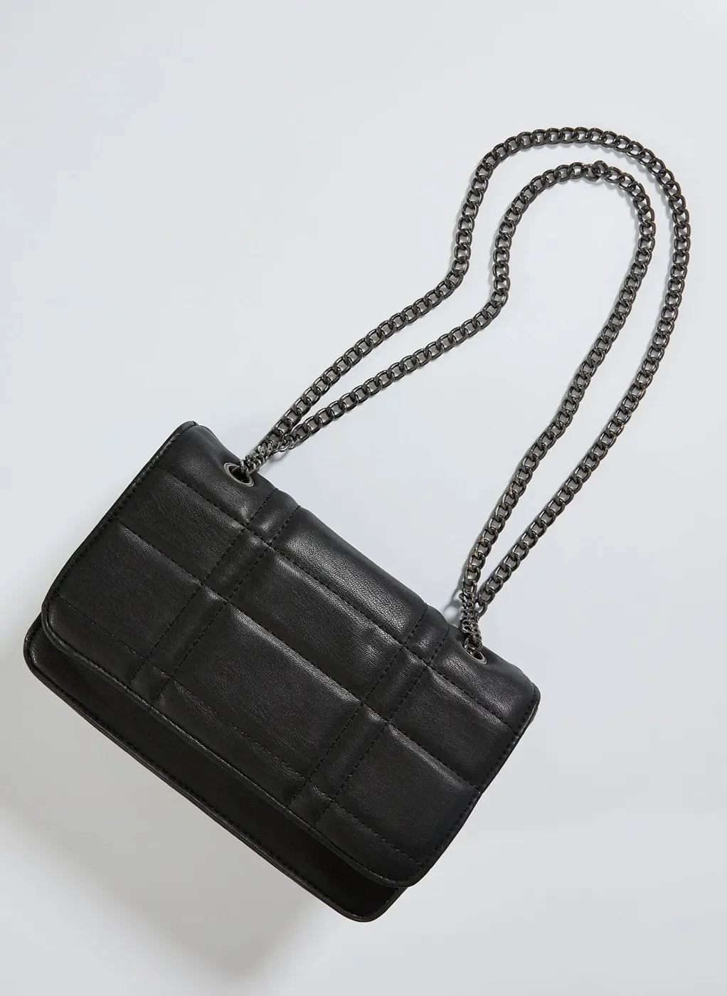 Bolsa Quadrada Alça De Corrente