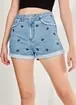 Short Mom Jeans Borboletas