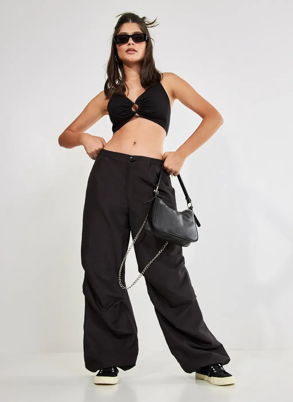 Calça Parachute Preta