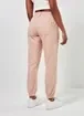 Calça Jogger Em Sarja Rosinha