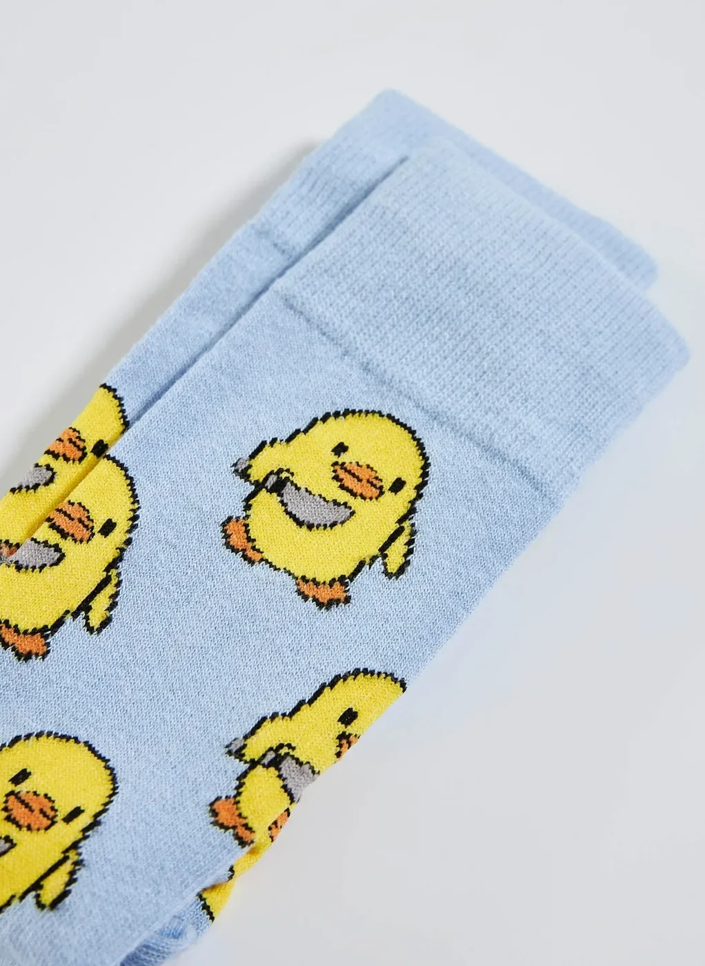 Meia Azul Pintinho Com Faca