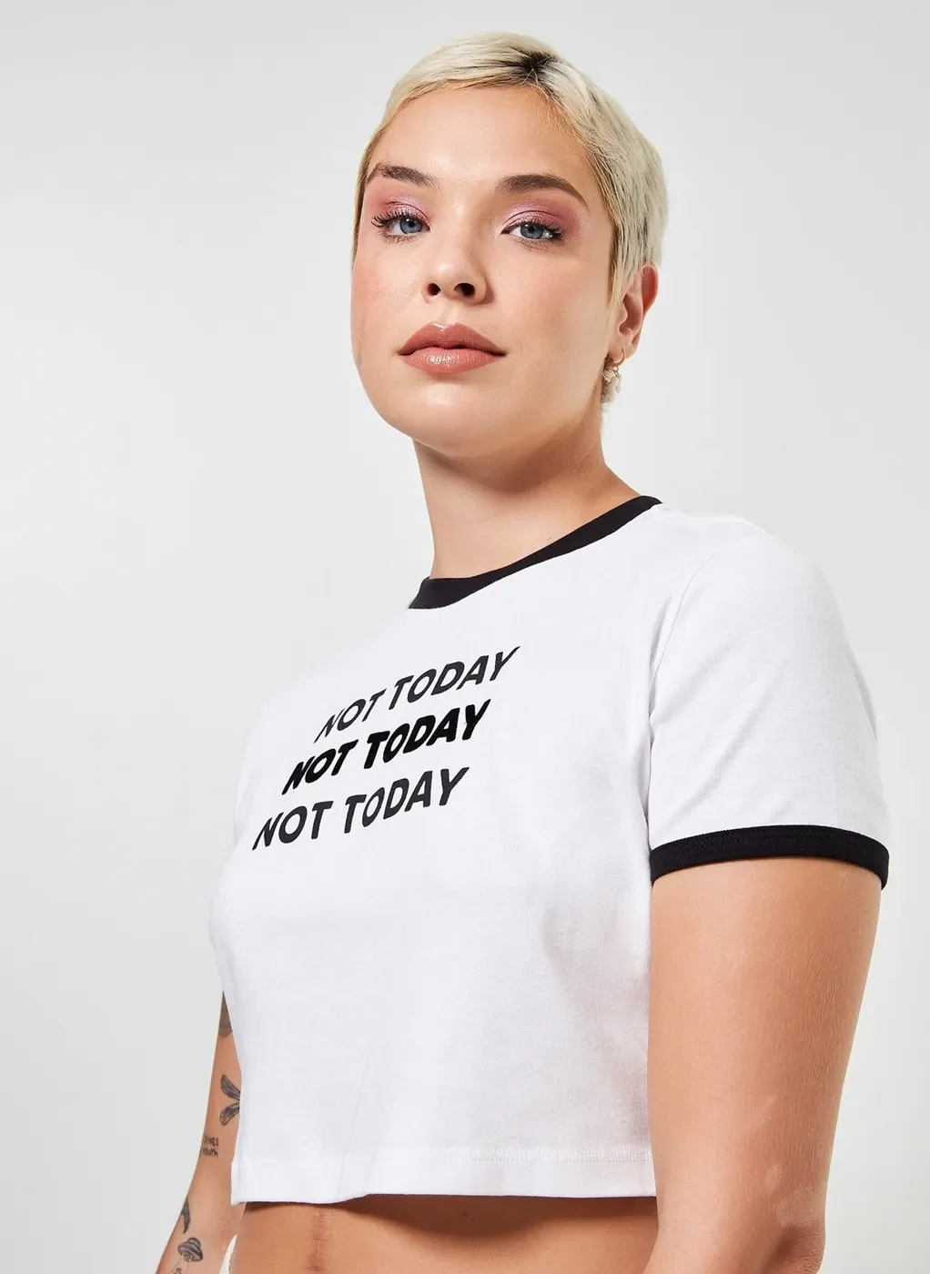 Blusa Cropped Not Today Gen Me