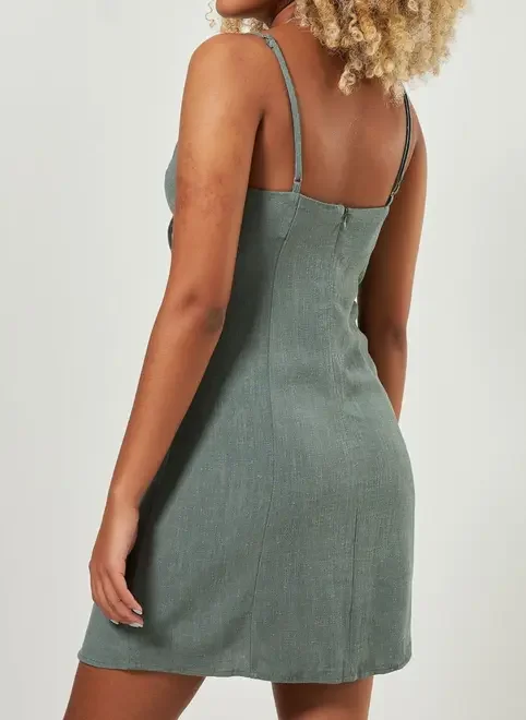 Vestido Curto De Alcinha Com Amarração