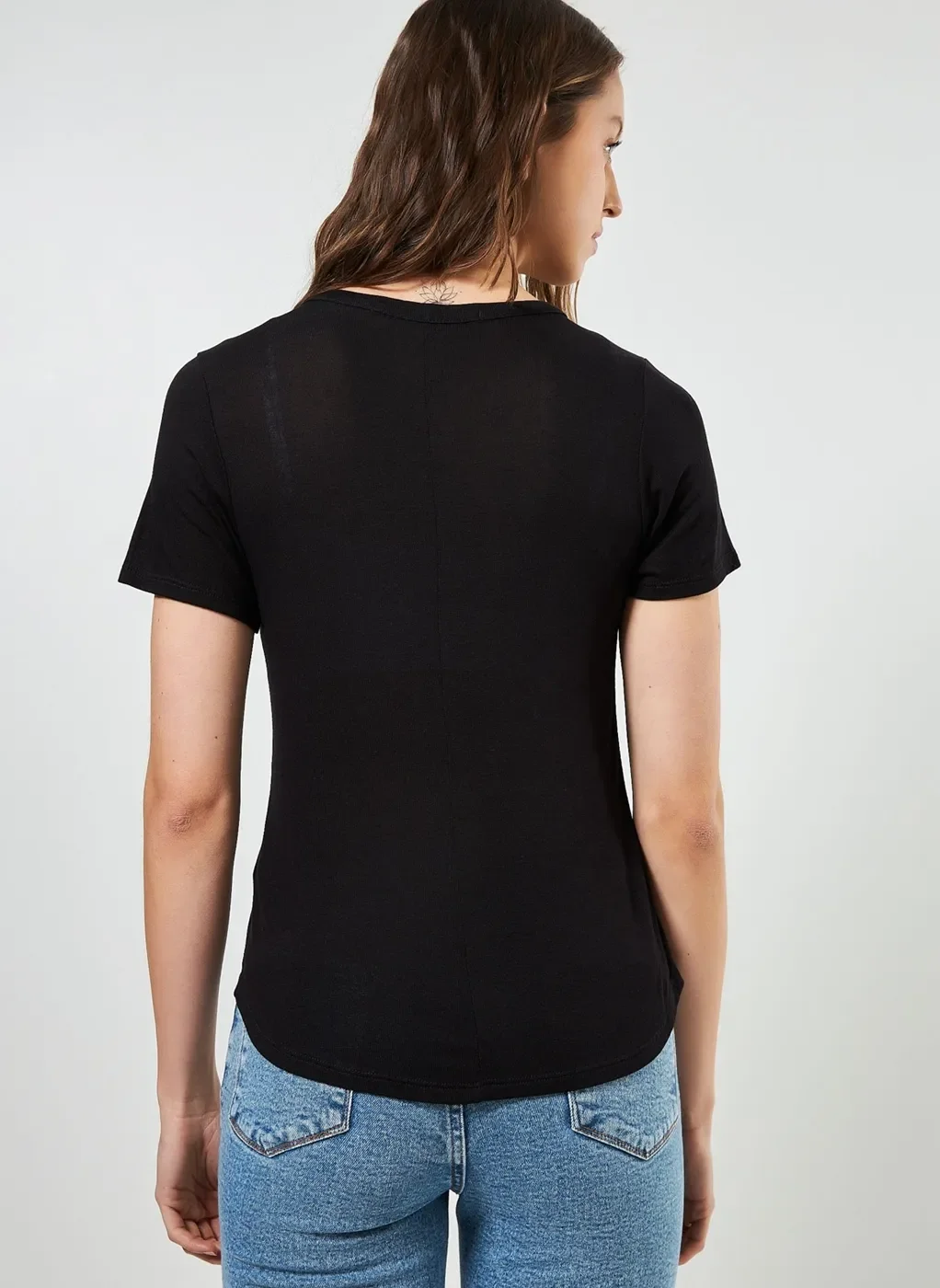 Blusa Básica Em Malha De Viscose