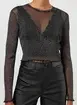Blusa Em Tule Com Brilho