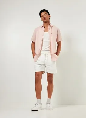 Camisa Com Linho Tom Pastel