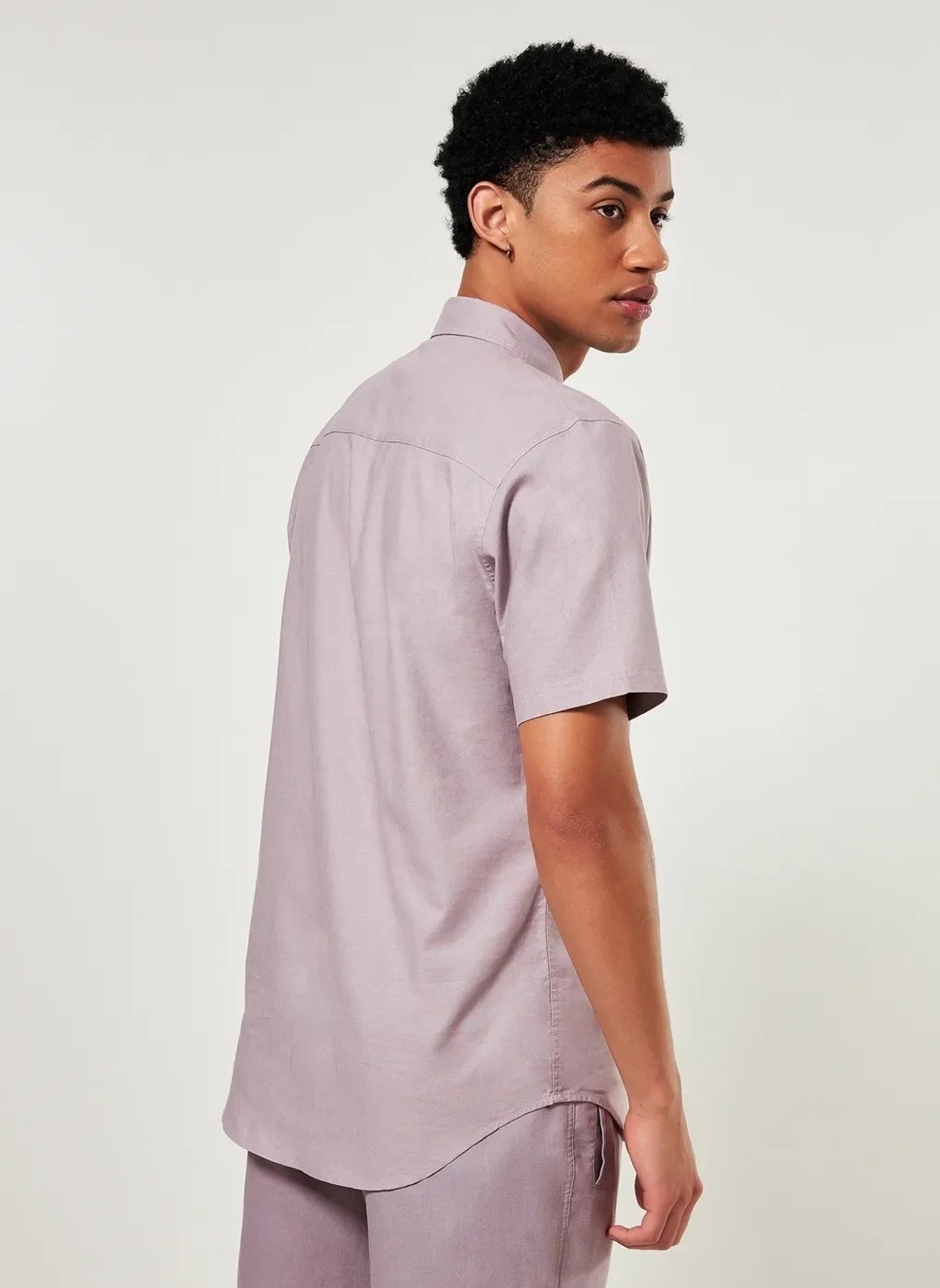 Camisa Com Linho Tom Pastel