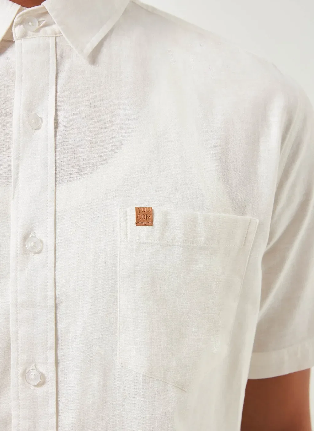 Camisa Com Linho Tom Pastel