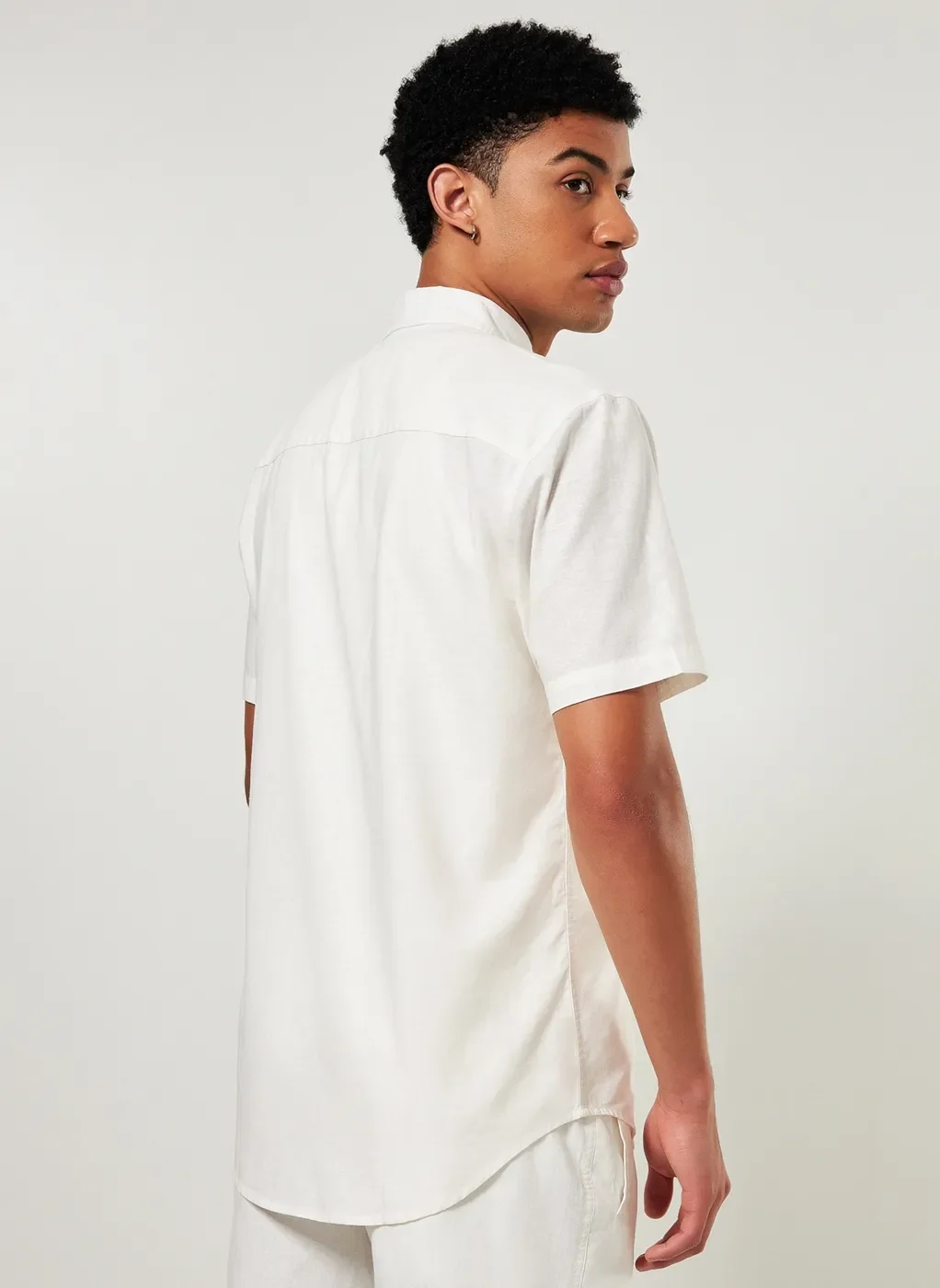 Camisa Com Linho Tom Pastel