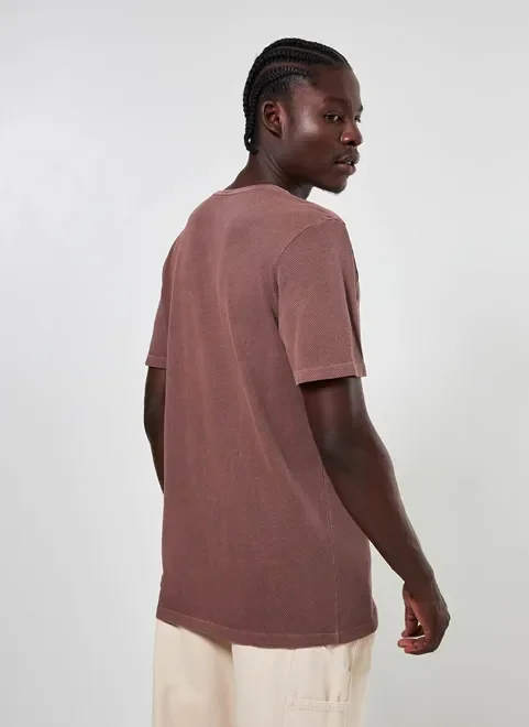 Camiseta Em Malha Texturizada