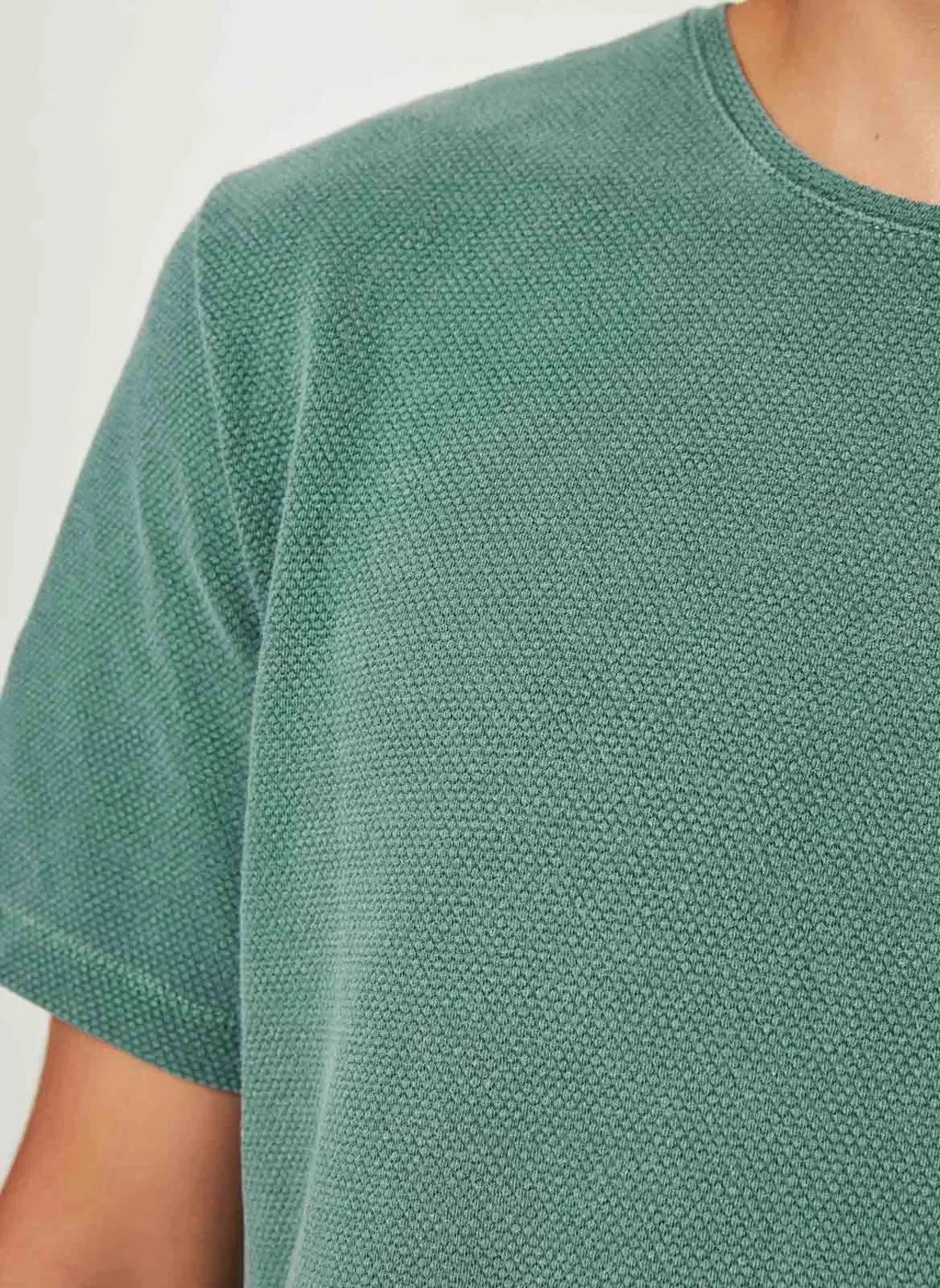 Camiseta Em Malha Texturizada