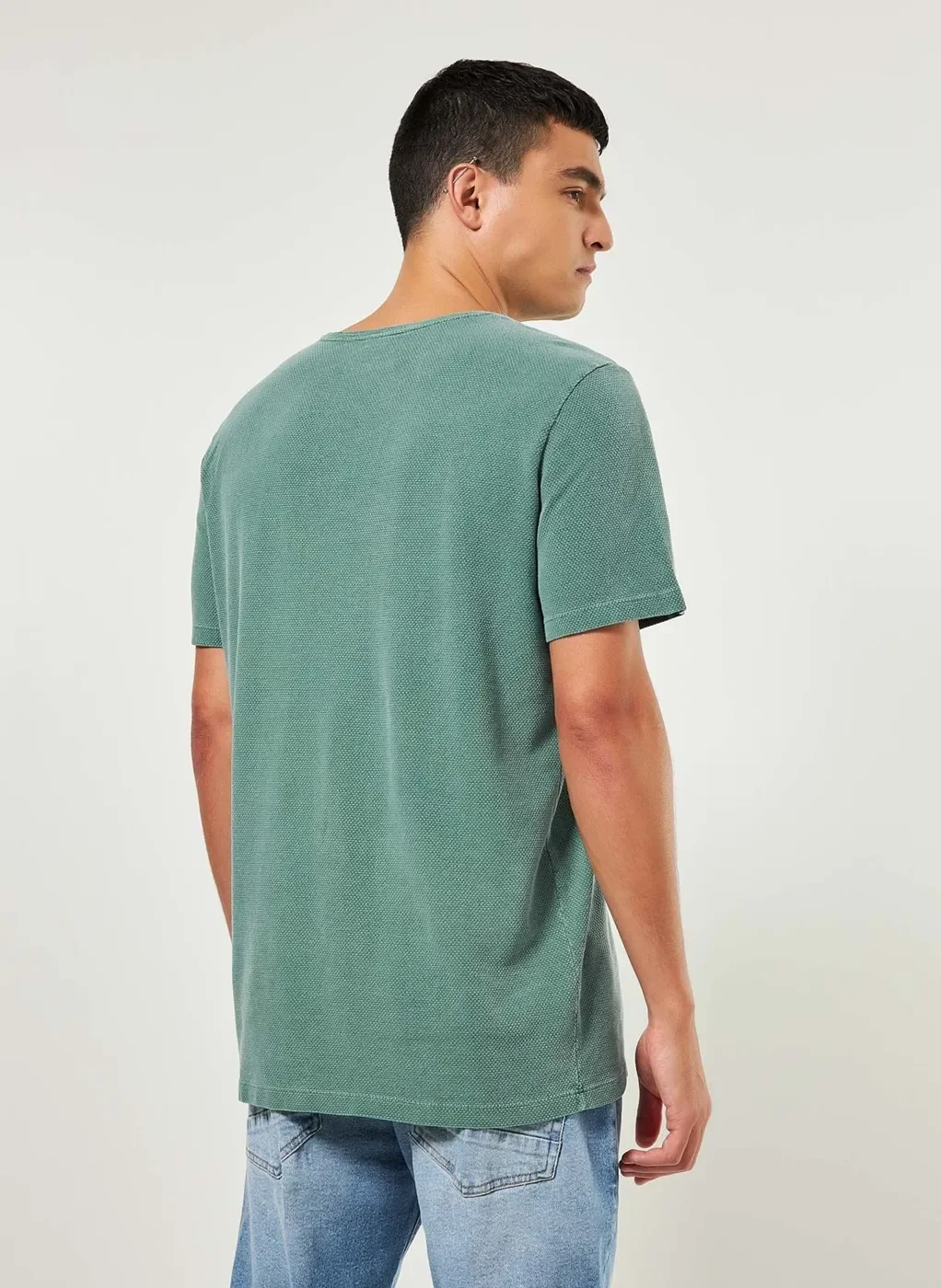 Camiseta Em Malha Texturizada