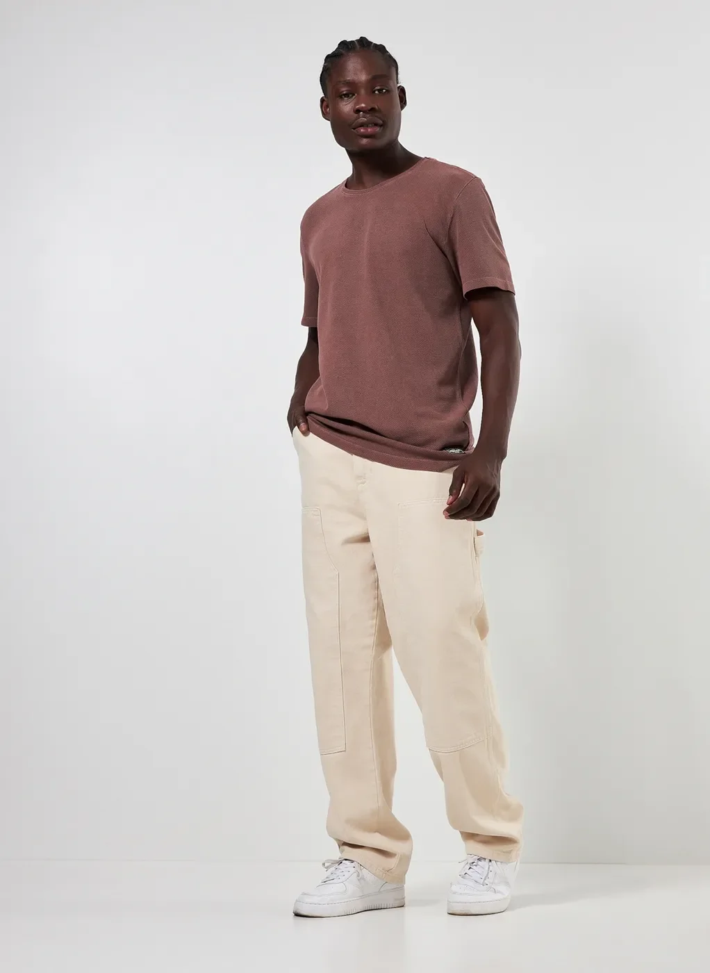 Camiseta Em Malha Texturizada