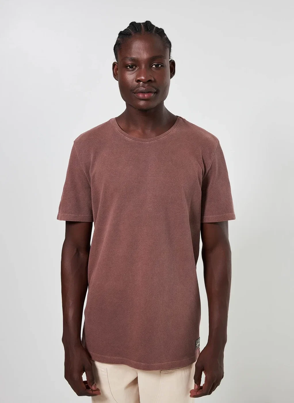 Camiseta Em Malha Texturizada