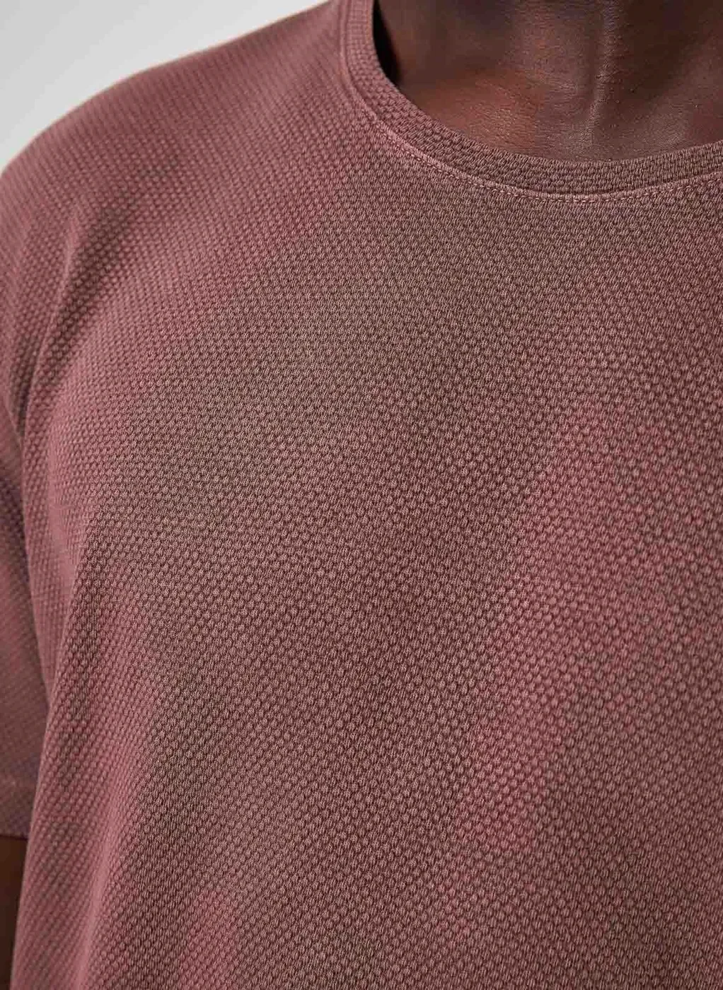 Camiseta Em Malha Texturizada