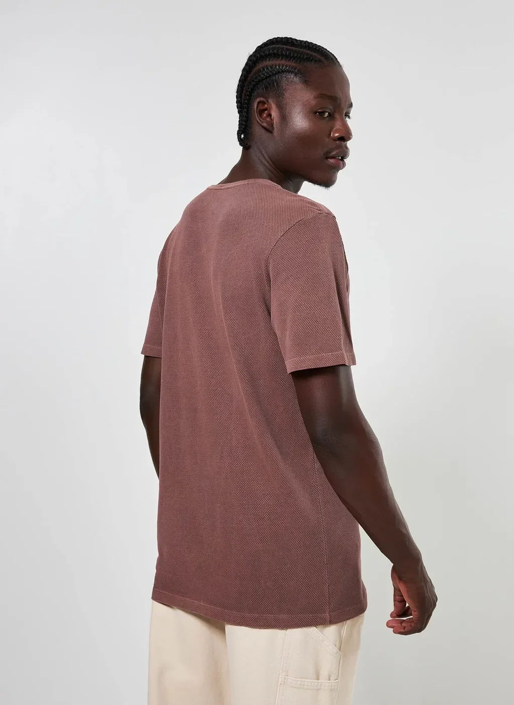 Camiseta Em Malha Texturizada