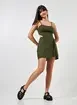 Vestido Macaquinho Verde Militar