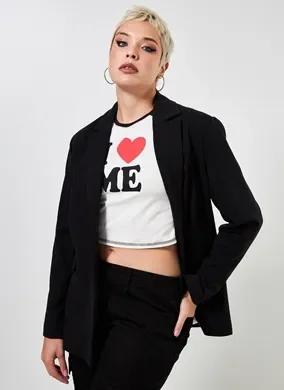 Blazer Alongado Preto