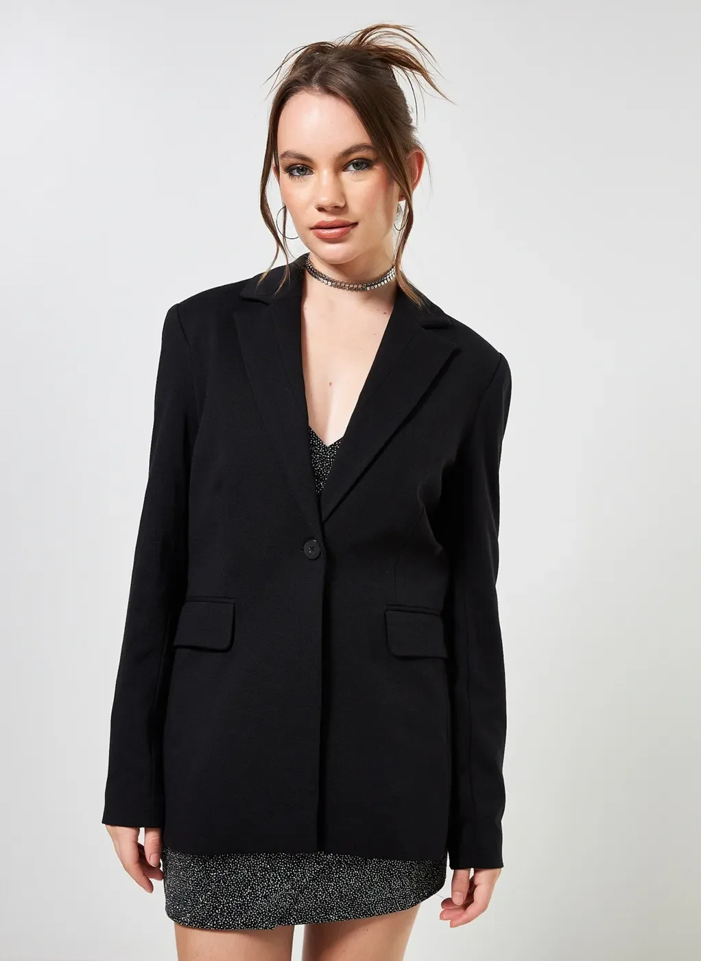 Blazer Alongado Preto