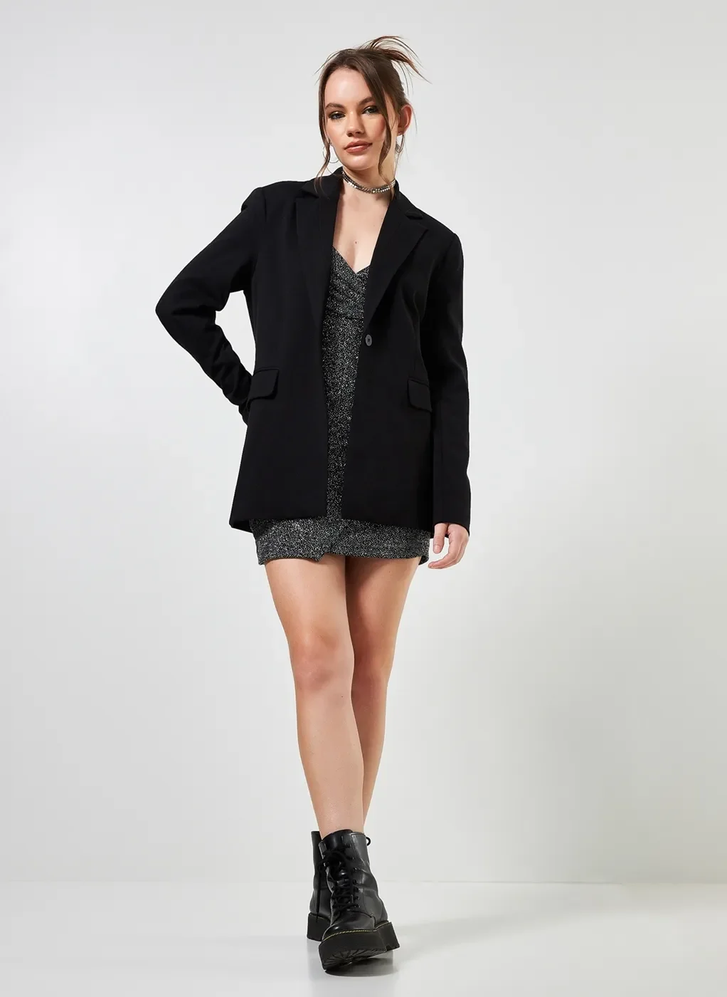 Blazer Alongado Preto