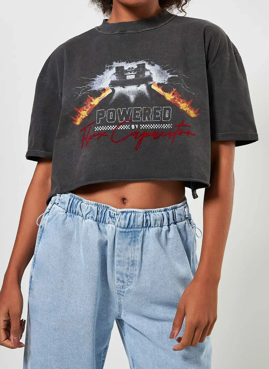 Camiseta Cropped De Volta Para O Futuro