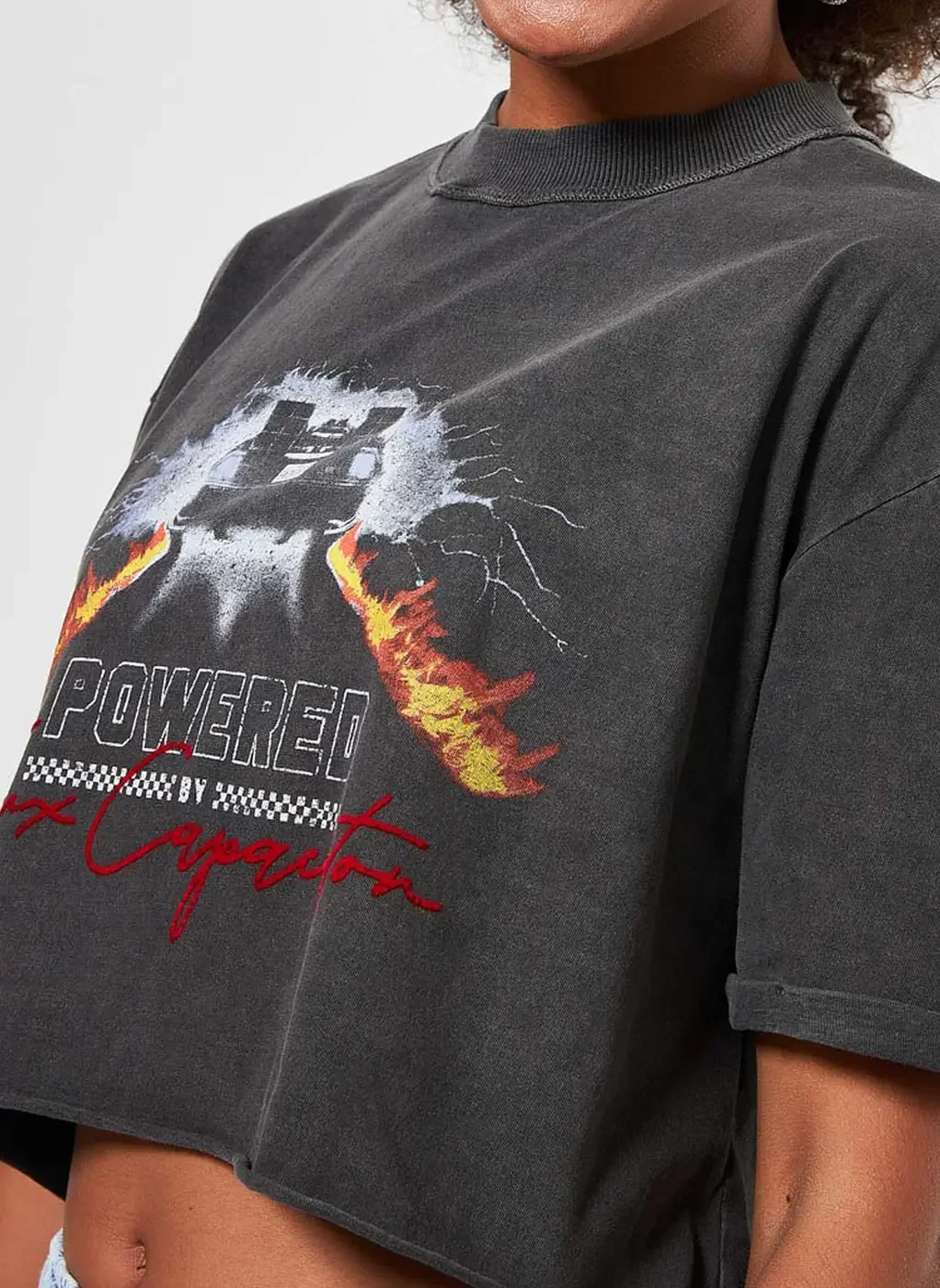 Camiseta Cropped De Volta Para O Futuro