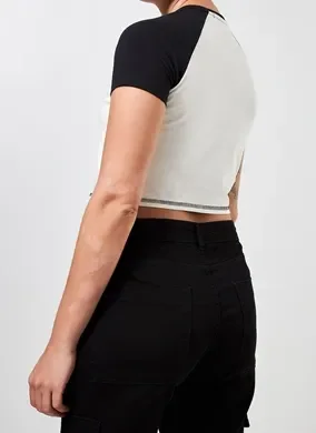 Blusa Cropped Raglan I Love Me