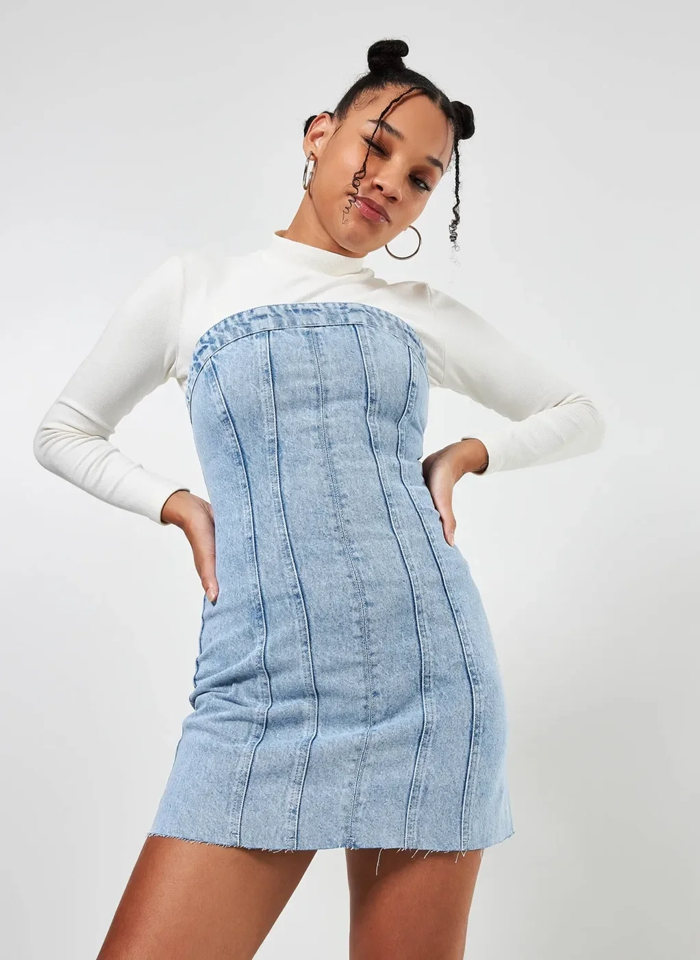 Blusa De Manga Longa Com Golinha