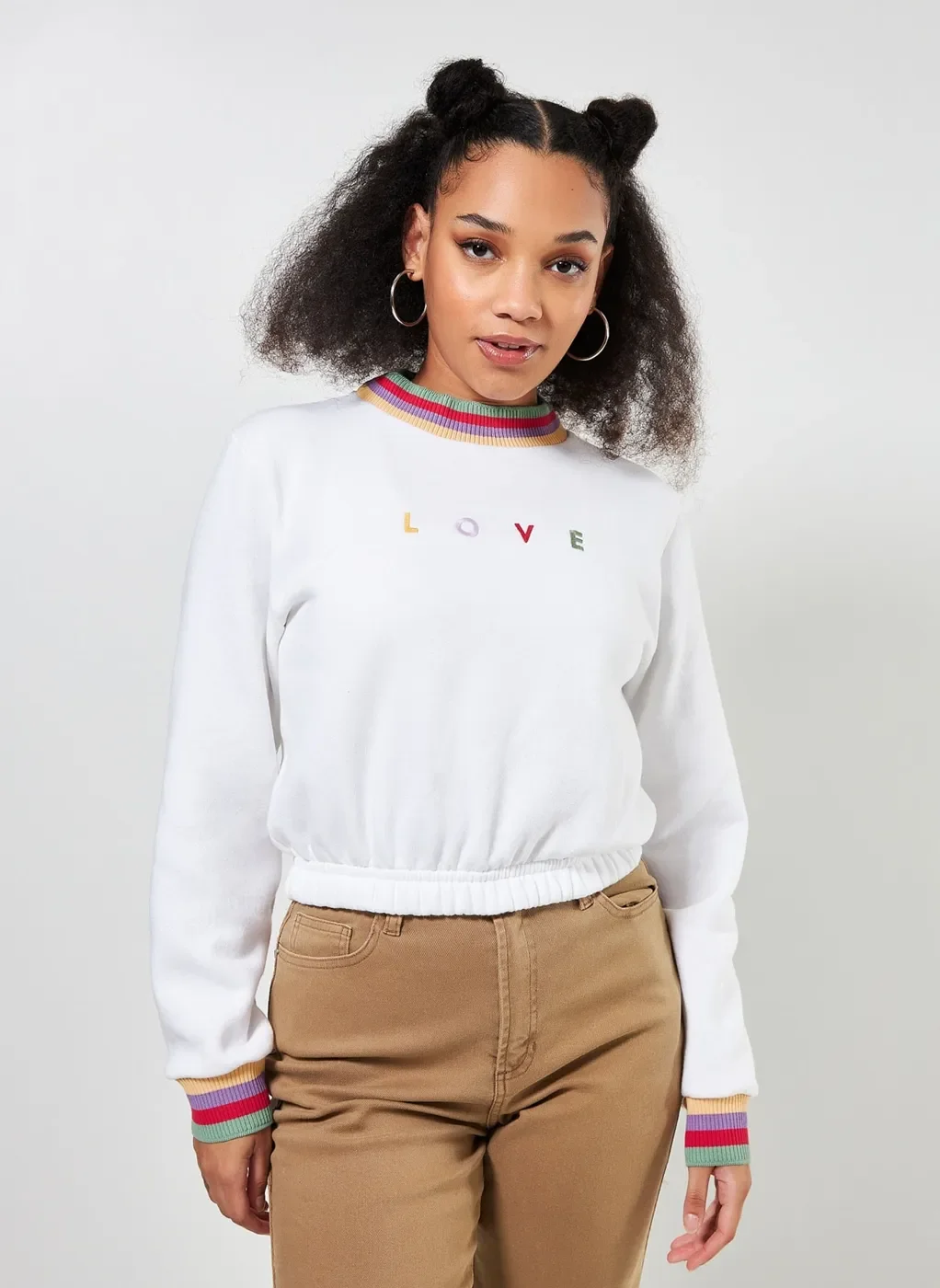 Moletom Love Com Golinha Colorida