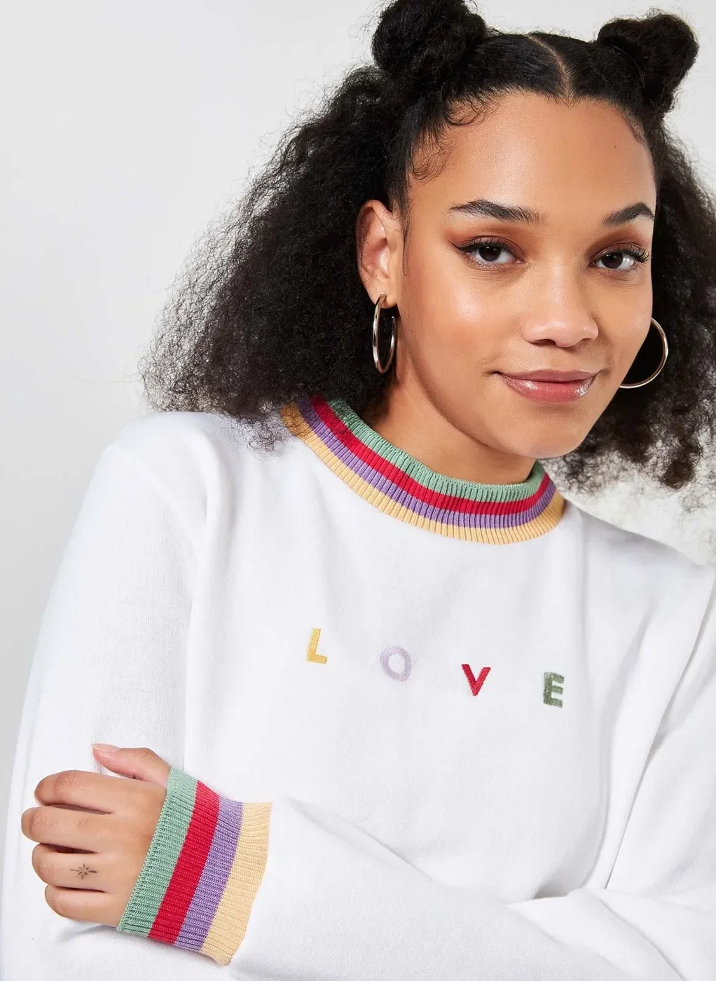 Moletom Love Com Golinha Colorida