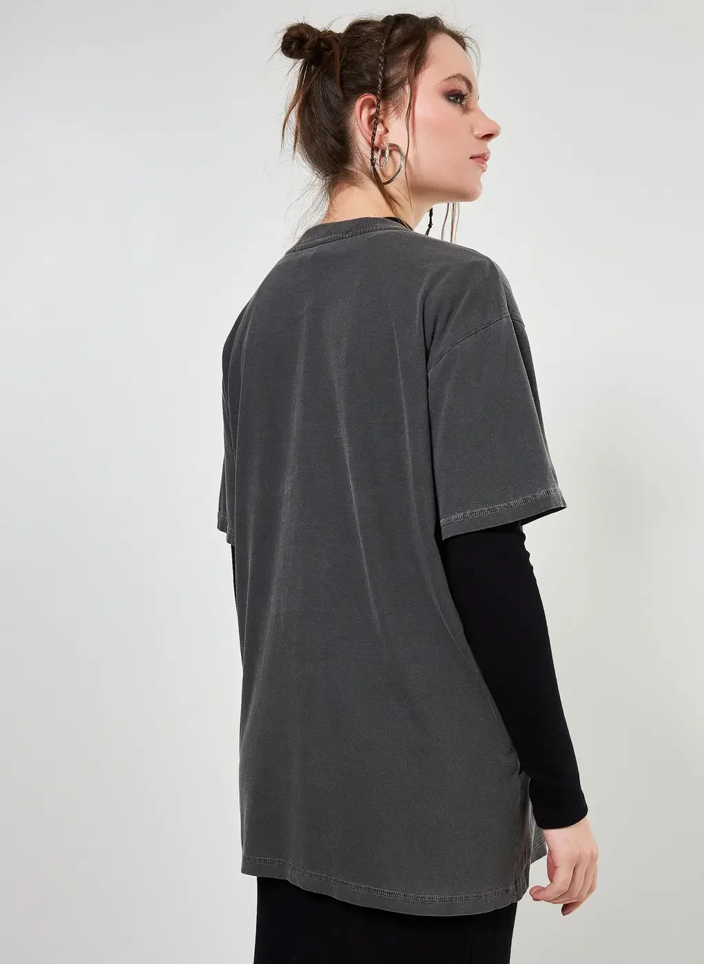 Camiseta Oversized Estonada Grafite