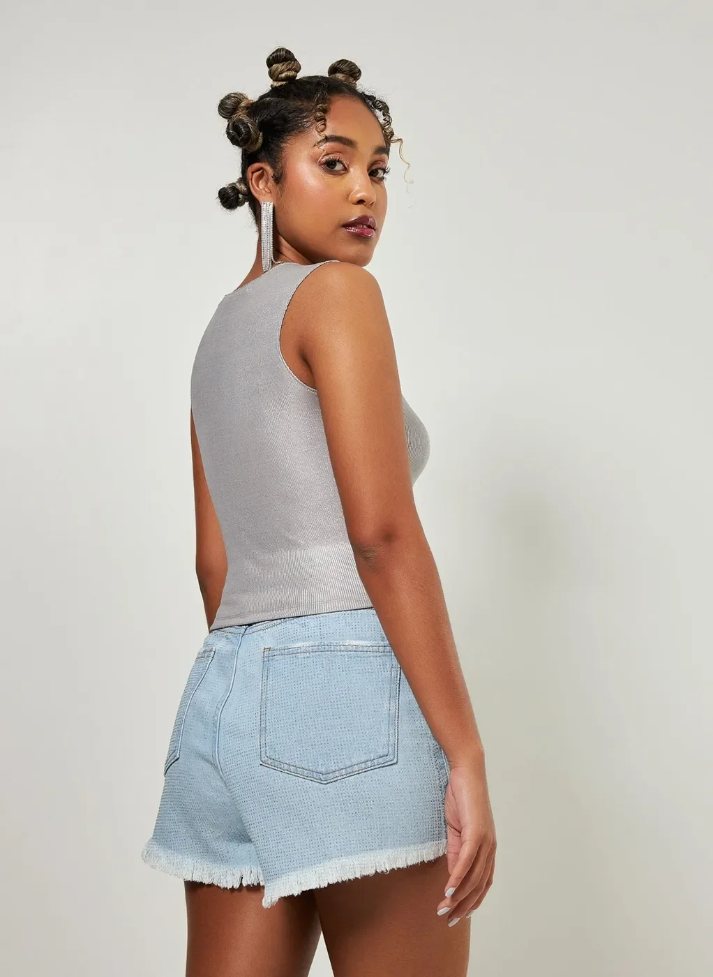 Regata Metalizada Prateada